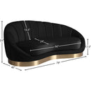  Manufacturer Color_Black -- Meridian Shelly Fabric Chaise IMAGE 8