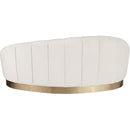  Manufacturer Color_Cream -- Shelly Cream Velvet Upholstered Chaise Lounge IMAGE 3