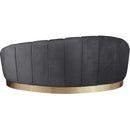  Manufacturer Color_Grey -- Shelly Grey Velvet Upholstered Chaise Lounge IMAGE 3