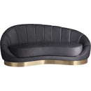  Manufacturer Color_Grey -- Shelly Grey Velvet Upholstered Chaise Lounge IMAGE 5
