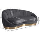  Manufacturer Color_Grey -- Shelly Grey Velvet Upholstered Chaise Lounge IMAGE 8