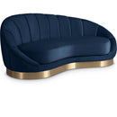 Manufacturer Color_Navy -- Shelly Navy Velvet Upholstered Chaise Lounge IMAGE 1