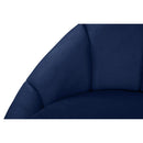  Manufacturer Color_Navy -- Shelly Navy Velvet Upholstered Chaise Lounge IMAGE 6