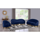  Manufacturer Color_Navy -- Shelly Navy Velvet Upholstered Chaise Lounge IMAGE 7