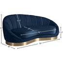  Manufacturer Color_Navy -- Shelly Navy Velvet Upholstered Chaise Lounge IMAGE 8