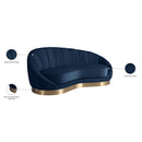  Manufacturer Color_Navy -- Shelly Navy Velvet Upholstered Chaise Lounge IMAGE 9