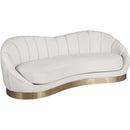 Meridian Shelly Stationary Fabric Sofa 623Cream-S IMAGE 1