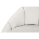  Manufacturer Color_Cream -- Shelly 91.5" Cream Velvet Upholstered Sofa IMAGE 6