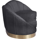  Manufacturer Color_Grey -- Shelly 91.5" Grey Velvet Upholstered Sofa IMAGE 4