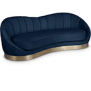  Manufacturer Color_Navy -- Shelly 91.5" Navy Velvet Upholstered Sofa IMAGE 1