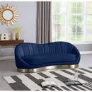 Manufacturer Color_Navy -- Shelly 91.5" Navy Velvet Upholstered Sofa IMAGE 2