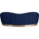  Manufacturer Color_Navy -- Shelly 91.5" Navy Velvet Upholstered Sofa IMAGE 3