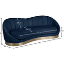  Manufacturer Color_Navy -- Shelly 91.5" Navy Velvet Upholstered Sofa IMAGE 8