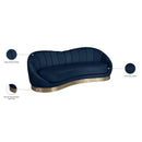  Manufacturer Color_Navy -- Shelly 91.5" Navy Velvet Upholstered Sofa IMAGE 9