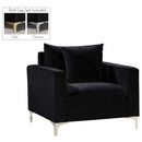  Manufacturer Color_Black -- Meridian Naomi Stationary Fabric Chair IMAGE 2