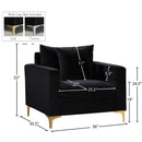  Manufacturer Color_Black -- Meridian Naomi Stationary Fabric Chair IMAGE 7