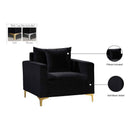 Manufacturer Color_Black -- Meridian Naomi Stationary Fabric Chair IMAGE 8