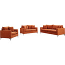  Manufacturer Color_Cognac -- Naomi Cognac Velvet Upholstered Chair IMAGE 10