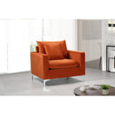  Manufacturer Color_Cognac -- Naomi Cognac Velvet Upholstered Chair IMAGE 4