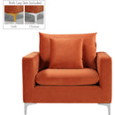  Manufacturer Color_Cognac -- Naomi Cognac Velvet Upholstered Chair IMAGE 6