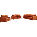  Manufacturer Color_Cognac -- Naomi Cognac Velvet Upholstered Chair IMAGE 9