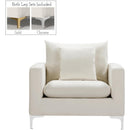  Manufacturer Color_Cream -- Naomi Cream Velvet Upholstered Chair IMAGE 4