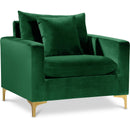  Manufacturer Color_Green -- Naomi Green Velvet Upholstered Chair IMAGE 1