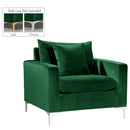  Manufacturer Color_Green -- Naomi Green Velvet Upholstered Chair IMAGE 2