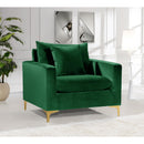  Manufacturer Color_Green -- Naomi Green Velvet Upholstered Chair IMAGE 3