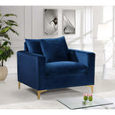  Manufacturer Color_Navy -- Naomi Navy Velvet Upholstered Chair IMAGE 3