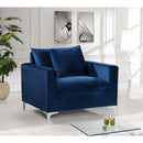  Manufacturer Color_Navy -- Naomi Navy Velvet Upholstered Chair IMAGE 4