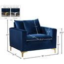  Manufacturer Color_Navy -- Naomi Navy Velvet Upholstered Chair IMAGE 7