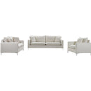 Meridian Naomi Cream Velvet Loveseat IMAGE 15