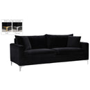  Manufacturer Color_Black -- Meridian Naomi Stationary Fabric Sofa IMAGE 2