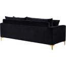  Manufacturer Color_Black -- Meridian Naomi Stationary Fabric Sofa IMAGE 5