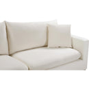  Manufacturer Color_Cream -- Naomi 81.5" Cream Velvet Upholstered Sofa IMAGE 9