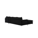  Manufacturer Color_Black -- Meridian Naomi Fabric 2 pc Sectional IMAGE 15