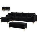  Manufacturer Color_Black -- Meridian Naomi Fabric 2 pc Sectional IMAGE 2
