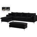  Manufacturer Color_Black -- Meridian Naomi Fabric 2 pc Sectional IMAGE 4