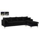  Manufacturer Color_Black -- Meridian Naomi Fabric 2 pc Sectional IMAGE 9