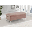 Meridian Naomi Pink Velvet 2 pc Reversible Sectional IMAGE 14