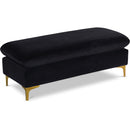  Manufacturer Color_Black -- Meridian Naomi Fabric Ottoman IMAGE 1