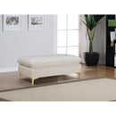  Manufacturer Color_Cream -- Naomi Cream Velvet Upholstered Bench IMAGE 3