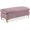  Manufacturer Color_Pink -- Naomi Pink Velvet Upholstered Bench IMAGE 1