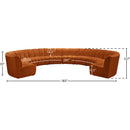  Manufacturer Color_Cognac -- Infinity 178" Cognac Velvet Upholstered 10 pc Modular Sectional IMAGE 11
