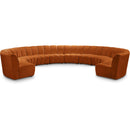  Manufacturer Color_Cognac -- Infinity 178" Cognac Velvet Upholstered 10 pc Modular Sectional IMAGE 1