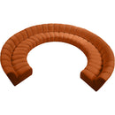  Manufacturer Color_Cognac -- Infinity 178" Cognac Velvet Upholstered 10 pc Modular Sectional IMAGE 5