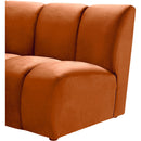  Manufacturer Color_Cognac -- Infinity 178" Cognac Velvet Upholstered 10 pc Modular Sectional IMAGE 6