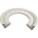  Manufacturer Color_Cream -- Infinity 178" Cream Velvet Upholstered 10 pc Modular Sectional IMAGE 5
