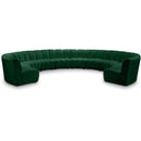  Manufacturer Color_Green -- Infinity 178" Green Velvet Upholstered 10 pc Modular Sectional IMAGE 1